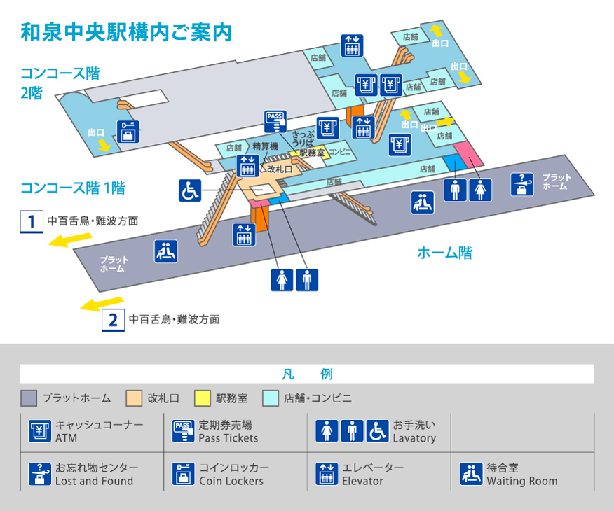 深井駅構内図